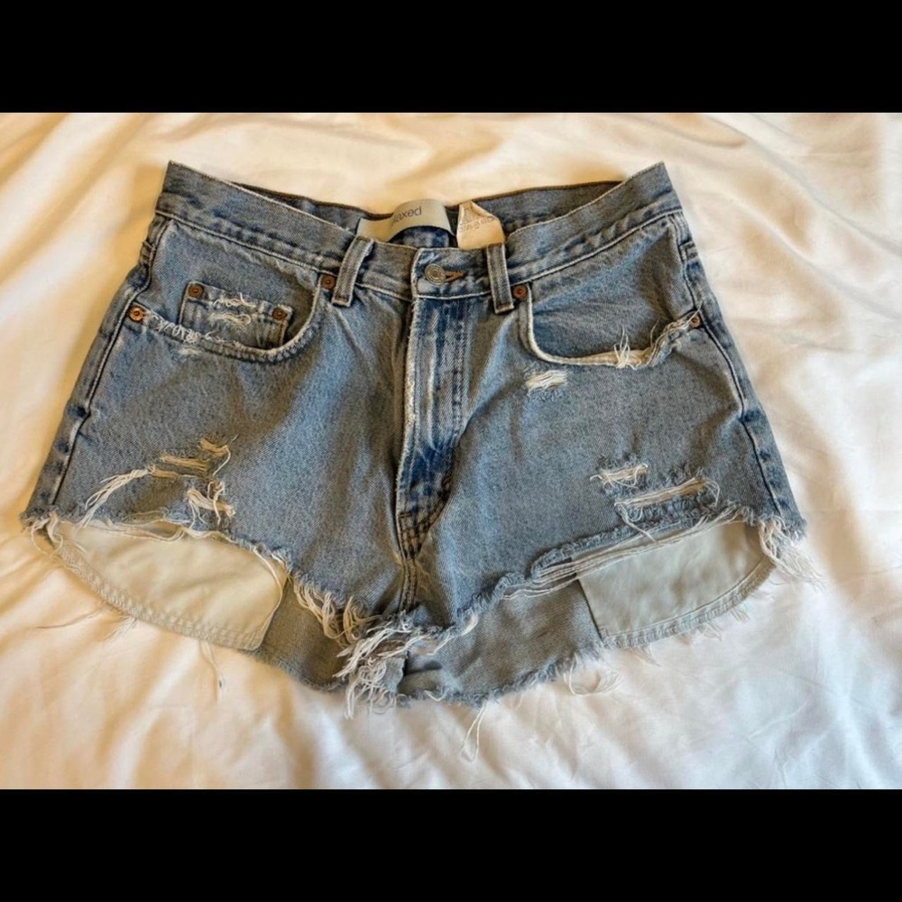 Vintage Gap Blue Jeans cutoff denim shorts.